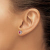 Pear Gemstone and Diamond Earrings