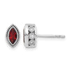 Marquise Gemstone and Diamond Earrings