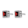 Princess Gemstone and Diamond Earrings