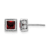 Princess Gemstone and Diamond Earrings