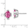 Oval Gemstone and Diamond Earrings