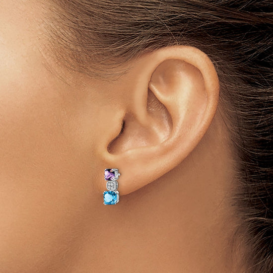 Gemstone & Diamond Earrings