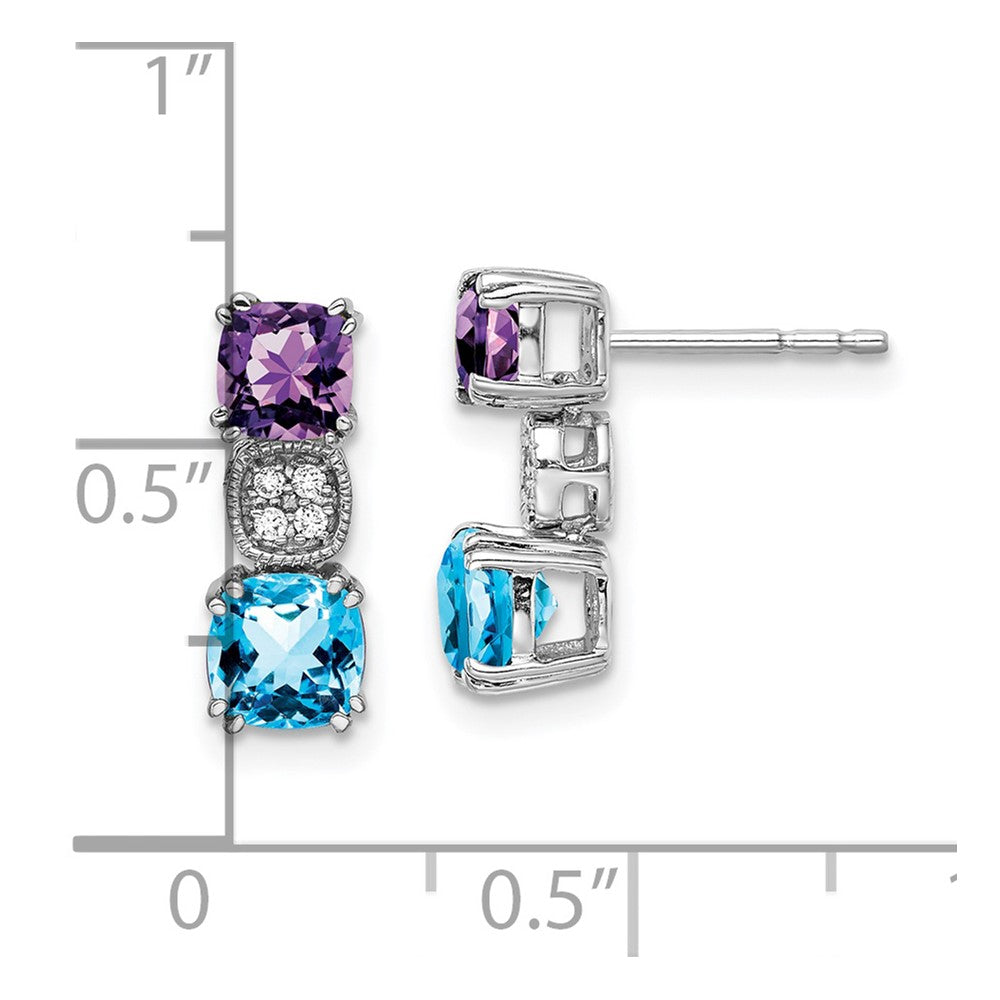 Gemstone & Diamond Earrings