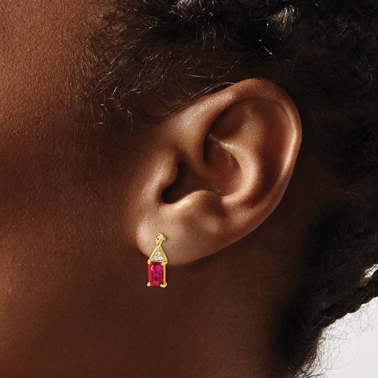 Gemstone & Diamond Earrings