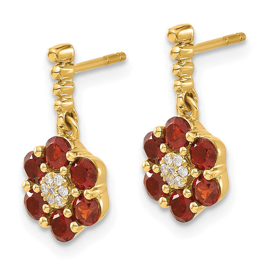 Gemstone & Diamond Earrings