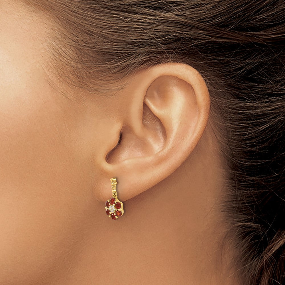 Gemstone & Diamond Earrings