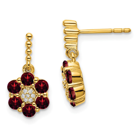 Gemstone & Diamond Earrings