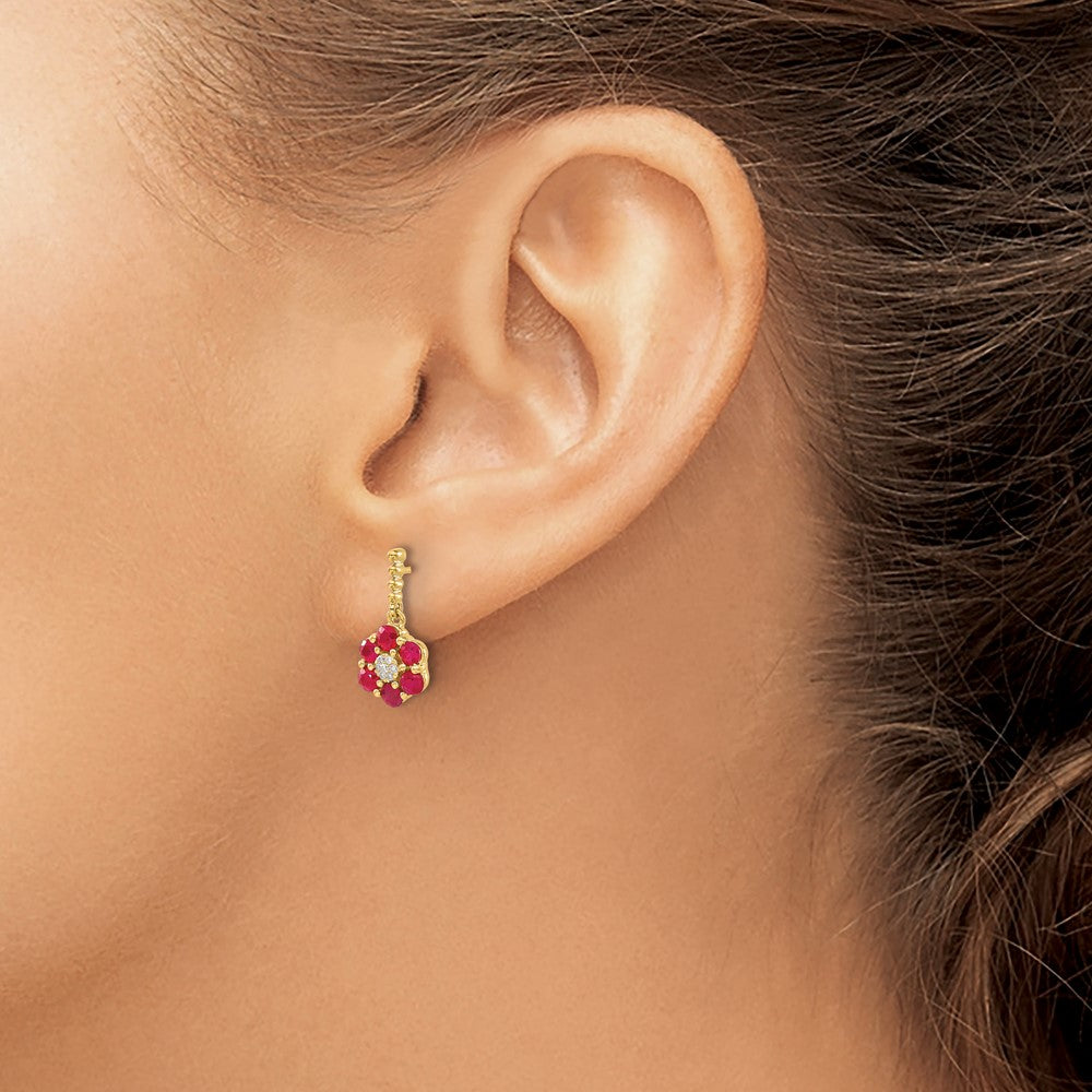 Gemstone & Diamond Earrings