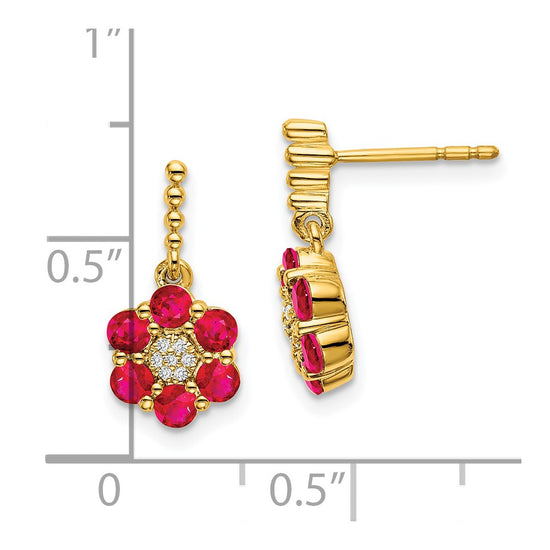 Gemstone & Diamond Earrings