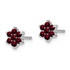 Gemstone Floral Post Earrings