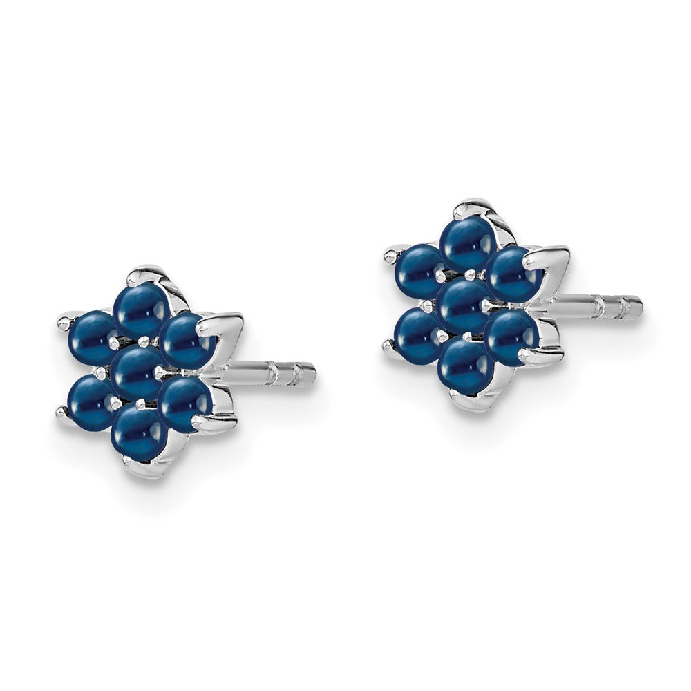 Gemstone Floral Post Earrings