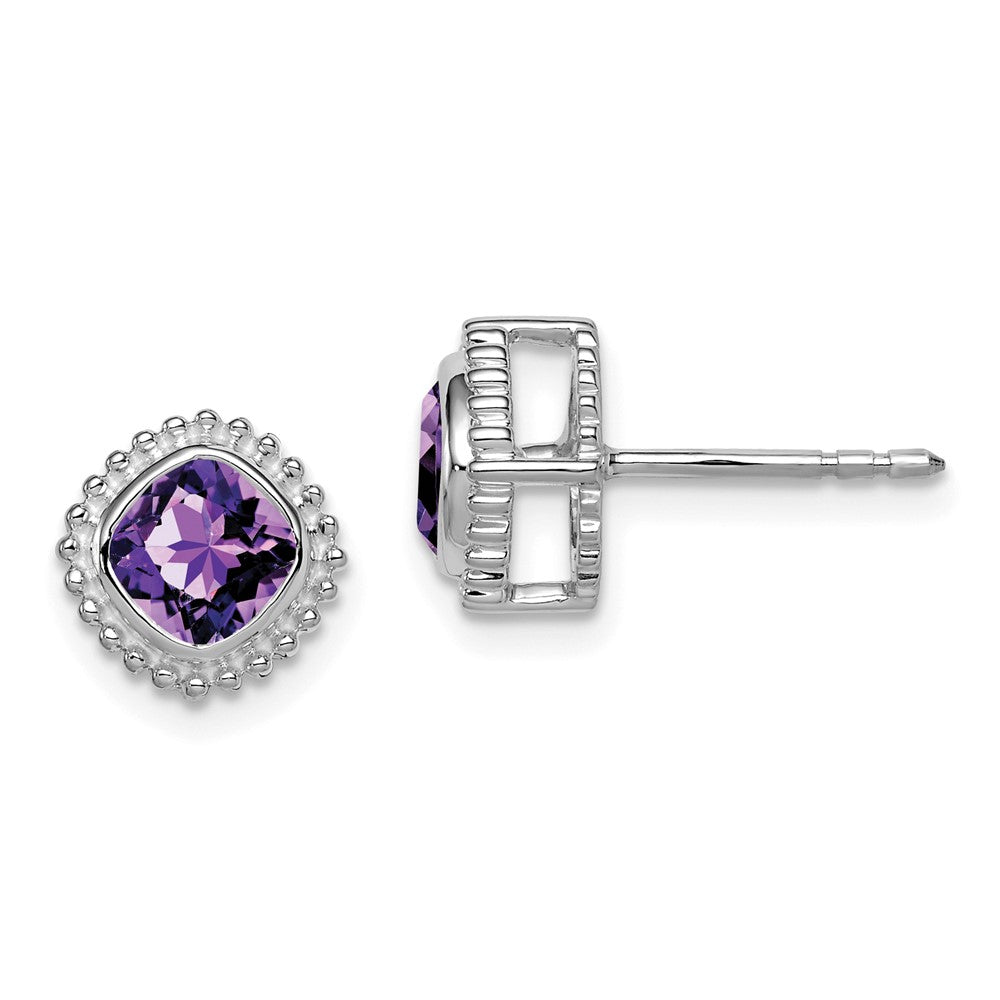 Cushion Gemstone Earrings