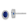 Oval Gemstone Post Earrings