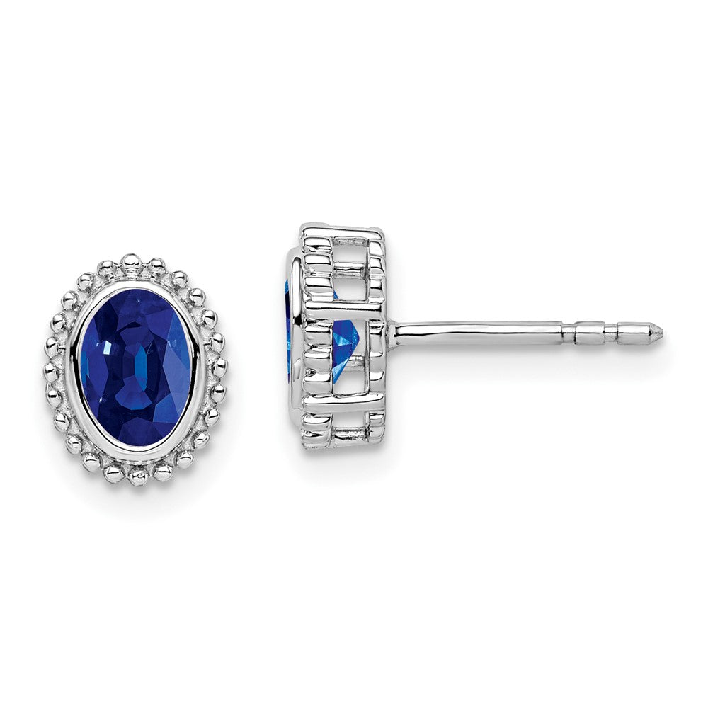 Oval Gemstone Post Earrings