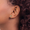 Pear Gemstone Post Earrings