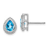 Pear Gemstone Post Earrings