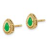 Pear Gemstone Post Earrings