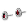 Pear Gemstone Post Earrings