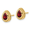 Pear Gemstone Post Earrings