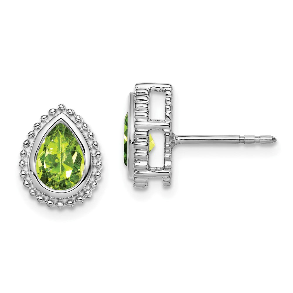 Pear Gemstone Post Earrings