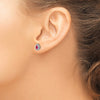 Pear Gemstone Post Earrings