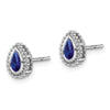 Pear Gemstone Post Earrings