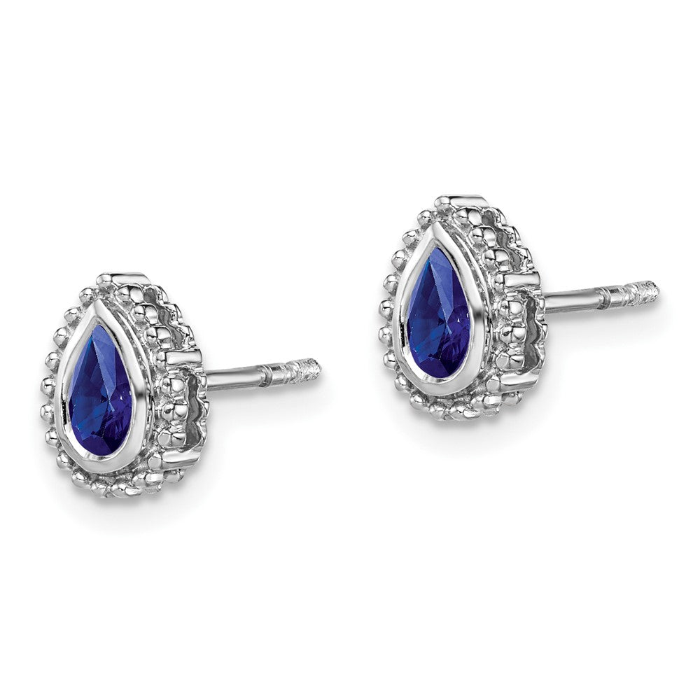 Pear Gemstone Post Earrings