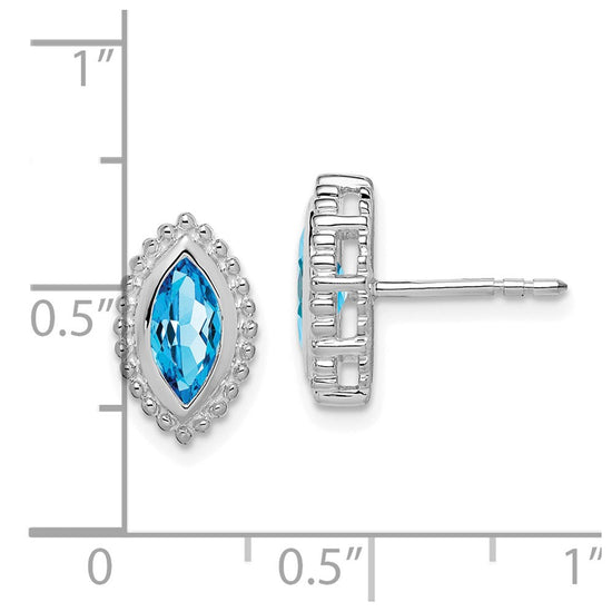 Marquise Gemstone Post Earrings