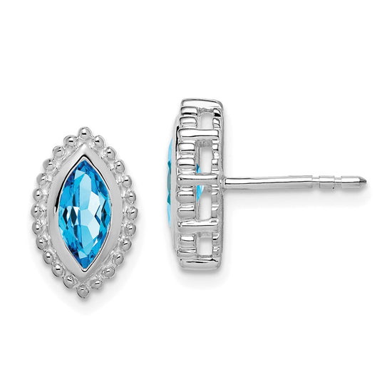 Marquise Gemstone Post Earrings
