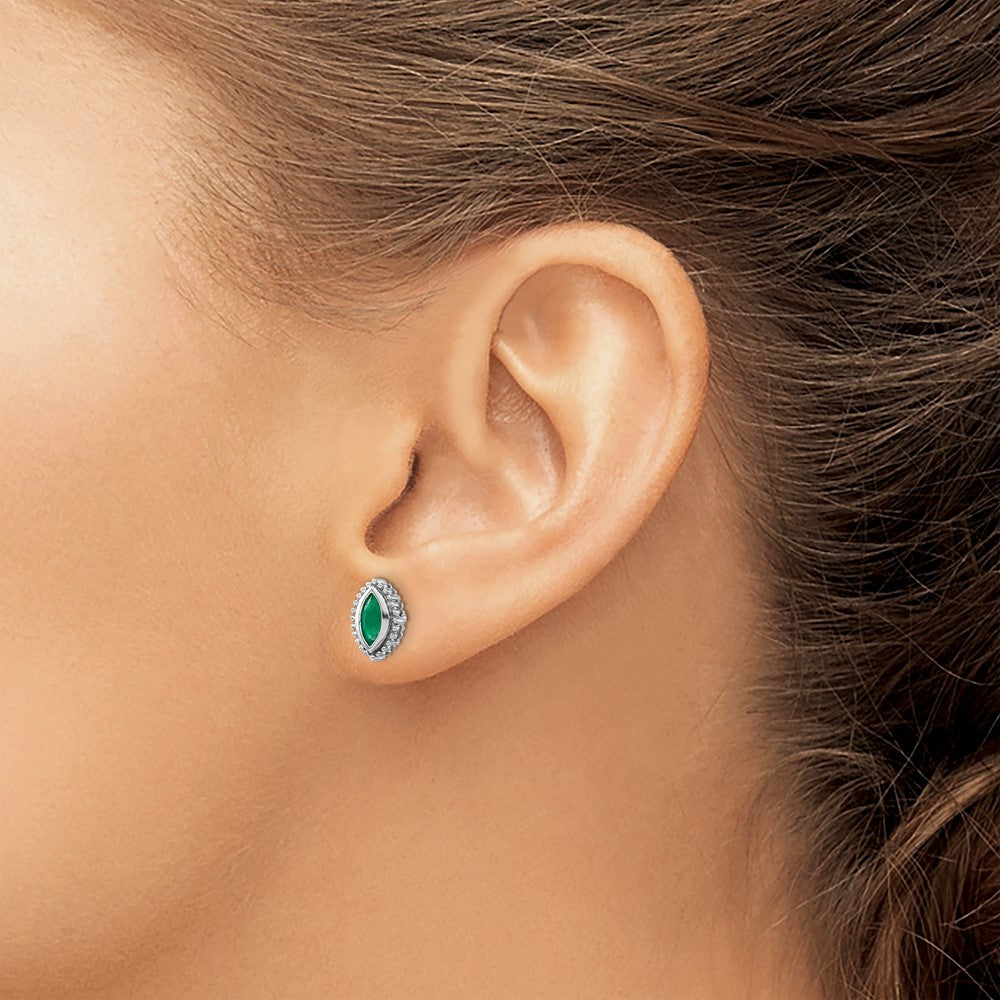 Marquise Gemstone Post Earrings
