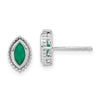 Marquise Gemstone Post Earrings