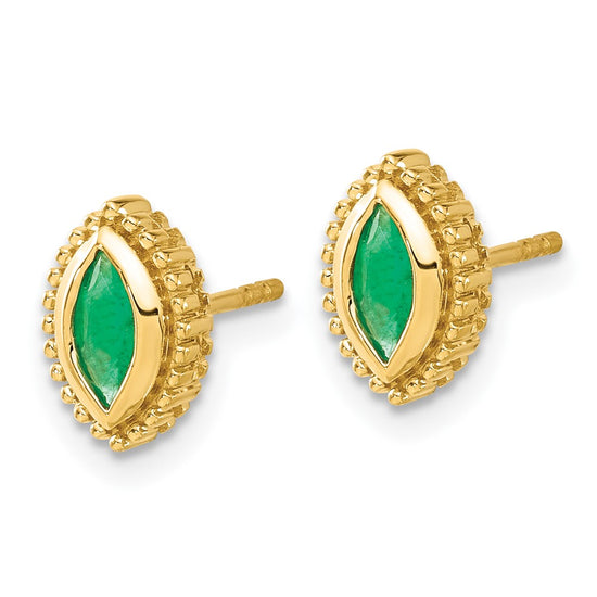 Marquise Gemstone Post Earrings