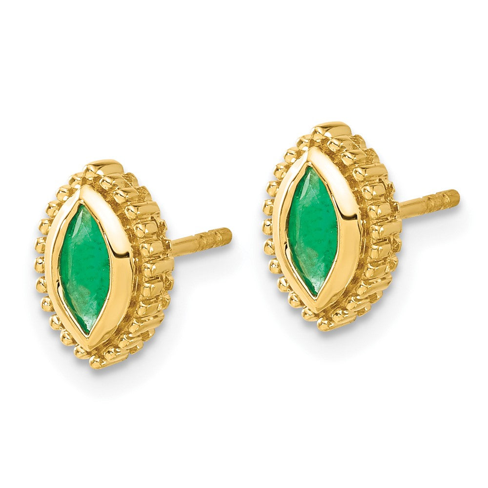 Marquise Gemstone Post Earrings