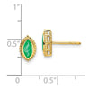 Marquise Gemstone Post Earrings