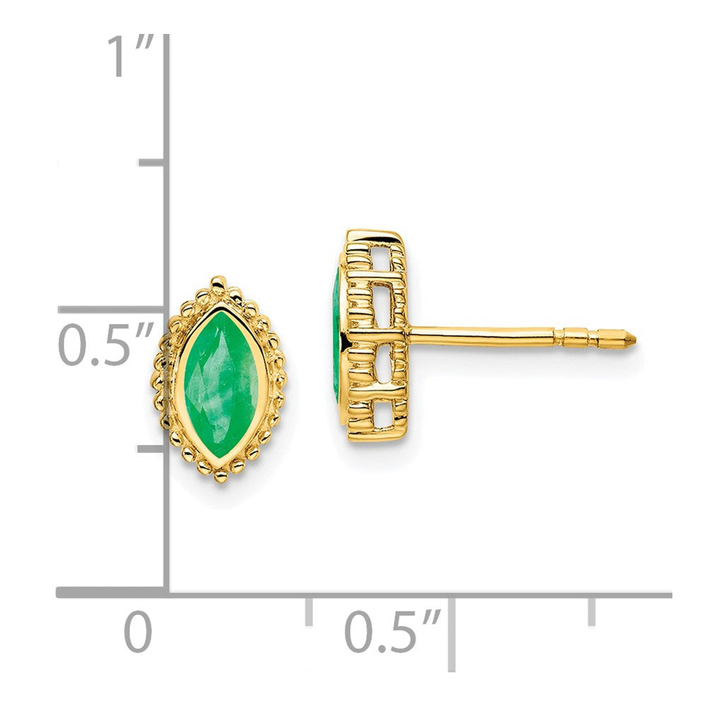 Marquise Gemstone Post Earrings
