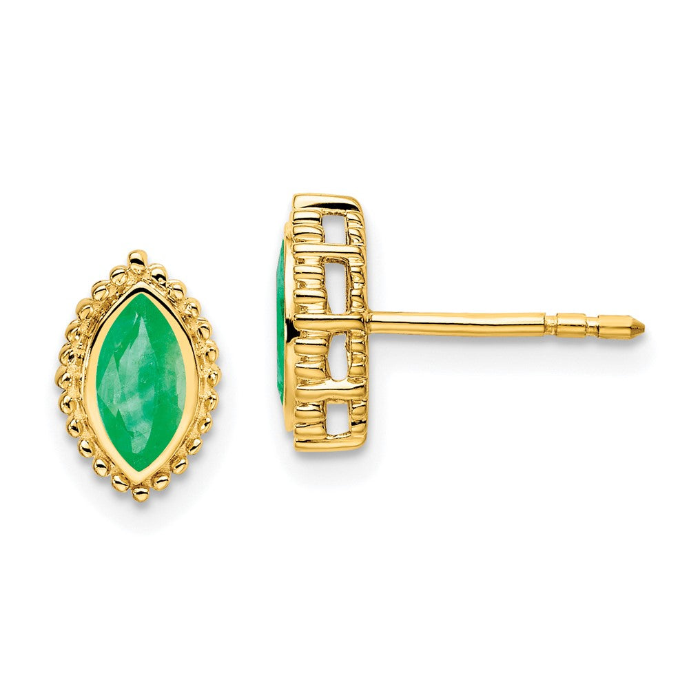 Marquise Gemstone Post Earrings