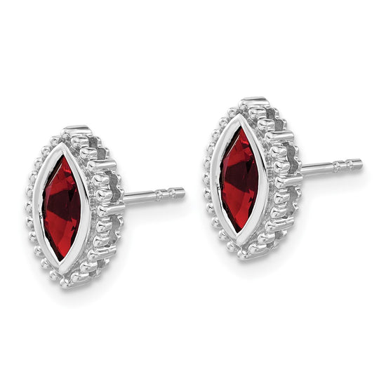 Marquise Gemstone Post Earrings