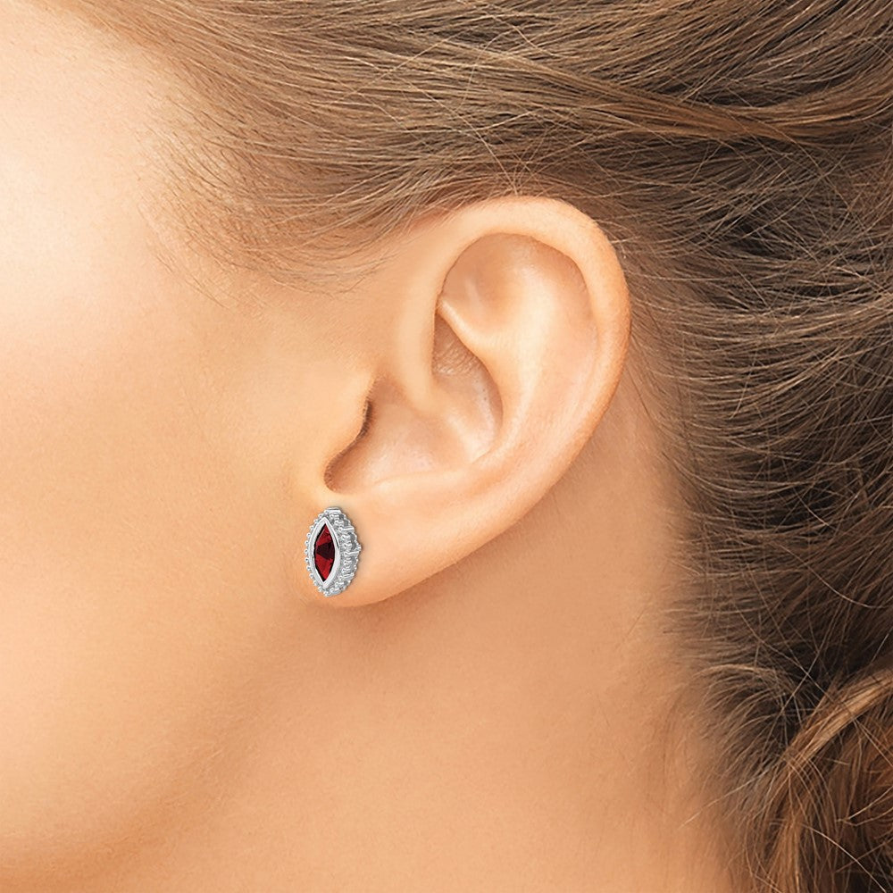Marquise Gemstone Post Earrings