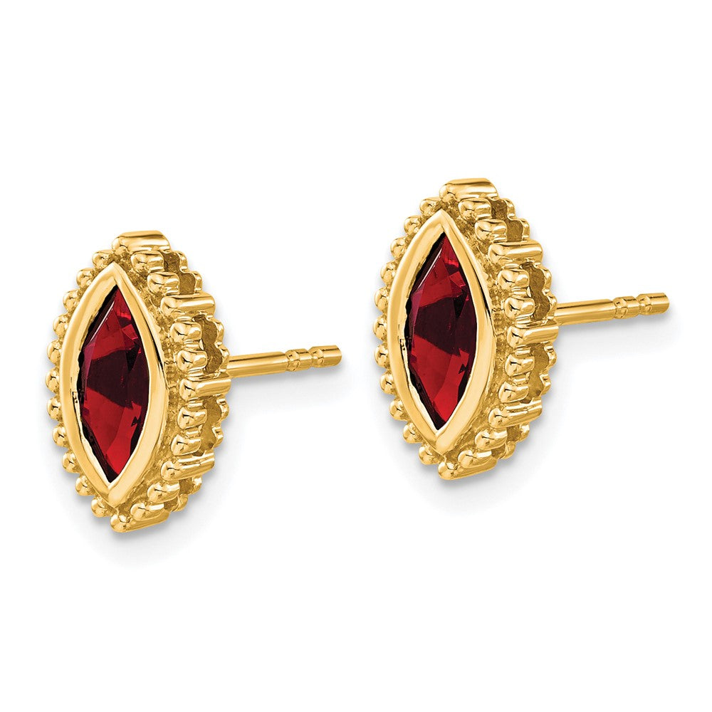 Marquise Gemstone Post Earrings