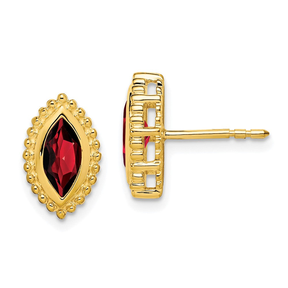 Marquise Gemstone Post Earrings