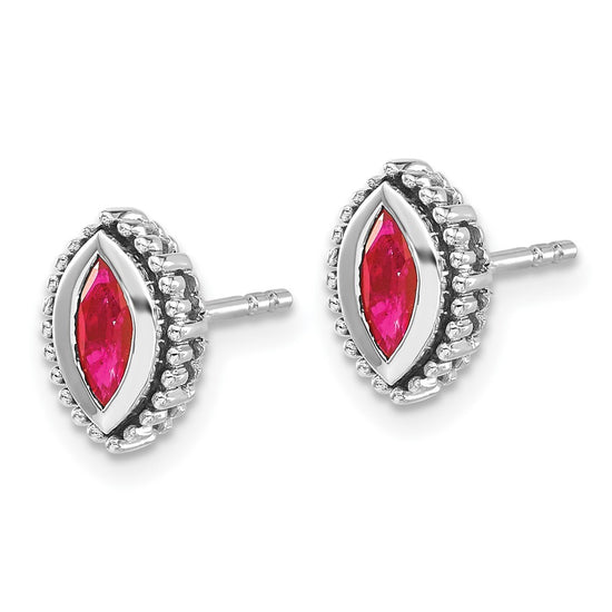 Marquise Gemstone Post Earrings