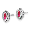 Marquise Gemstone Post Earrings