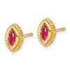 Marquise Gemstone Post Earrings