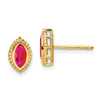 Marquise Gemstone Post Earrings