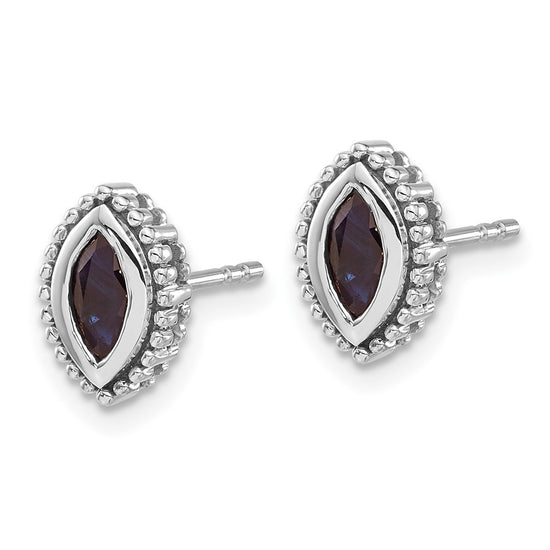 Marquise Gemstone Post Earrings