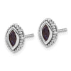 Marquise Gemstone Post Earrings