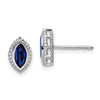 Marquise Gemstone Post Earrings