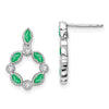Gemstone & Diamond Dangle Earrings