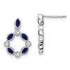 Gemstone & Diamond Dangle Earrings