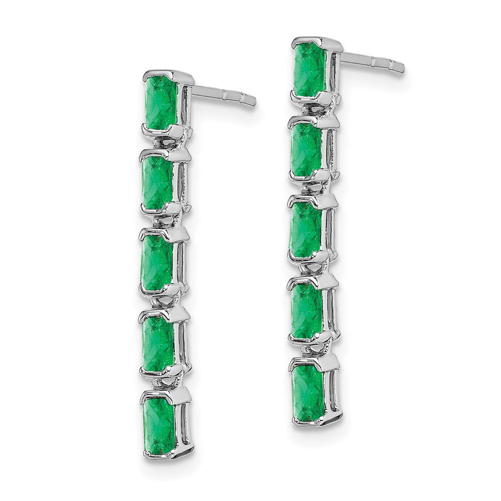 Gemstone 5-Stone Dangle Earrings
